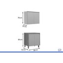 Ver imagem 3 de Cozinha Completa 2 Peças 4 Portas Allure CZ700 Gris Linea