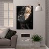 Quadro 85x60cm Mulher Negra Parte Rosto Canvas - 3