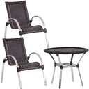 Ver imagem 1 de Jogo 2 Cadeiras e Mesa para Área Piscina Lazer - Tabaco