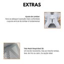 Ver imagem 6 de Cadeira de Escritório Presidente Executiva Oficial Paris Cinza