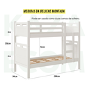 Ver imagem 5 de Treliche Beliche Cama Auxiliar 03 Colchão D33 Cor:branco
