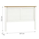 Ver imagem 2 de Cabeceira Casal para Cama Box Branco/freijó Topázio Madeira Pinus - Finestra Branco/freijó
