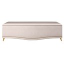 Ver imagem 3 de Calçadeira Baú King 195cm Imperial J02 Suede Bege - Mpozenato