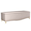 Ver imagem 2 de Calçadeira Baú King 195cm Imperial J02 Suede Bege - Mpozenato