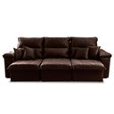 Ver imagem 7 de Sofá Retrátil Reclinável Trento 2,30m Suede Velut Marrom Molas no Assento - King House
