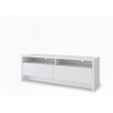 Ver imagem 1 de Rack Elos de Luxo para Sala Tv Diversas Polegadas Moderna Compacta 2 Gavetas 2 Nichos - Branco