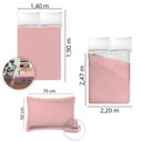 Ver imagem 4 de Jogo de Cama Casal Liso 300 Fios Nova América:rosê