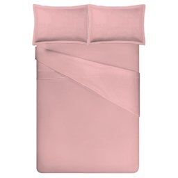 Jogo de Cama Casal Liso 300 Fios Nova América:rosê - 3