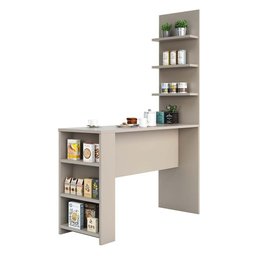 Bancada Mesa Gourmet para Cozinha com Painel Suprema Luciane Móveis - 2