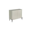 Ver imagem 2 de Buffet Bend 99 cm Porta Frisada Incolar Luna com Pé Preto