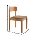 Ver imagem 4 de Conjunto de Mesa de Jantar Vitoria Tampo 120cm Laqueado Canto Moeda com Vidro e 4 Cadeiras Bellini
