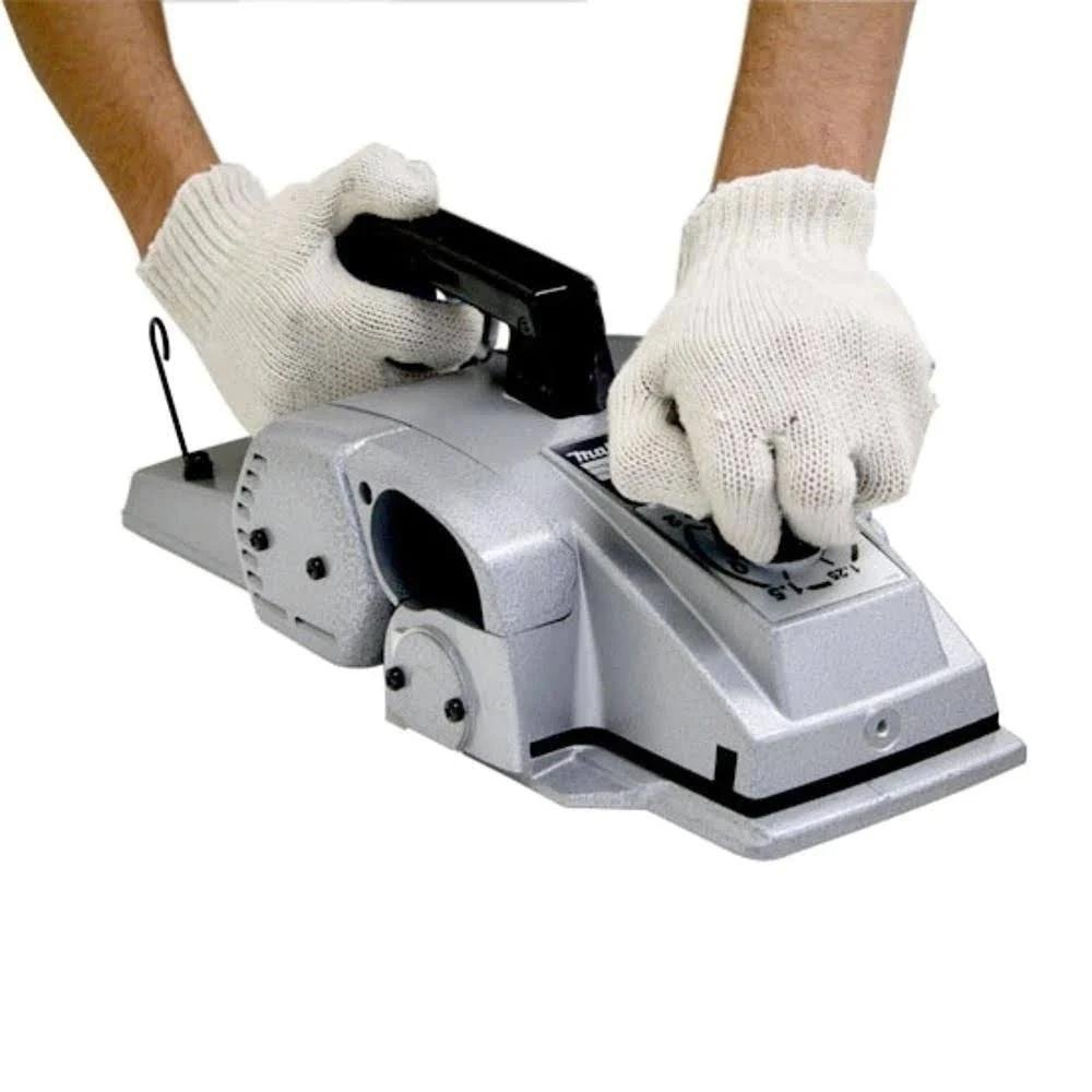 Plaina Elétrica 155mm Industrial 1140w Conjunto Afiador Calibrador Chave T Maleta 1805n 220v Makita - 3
