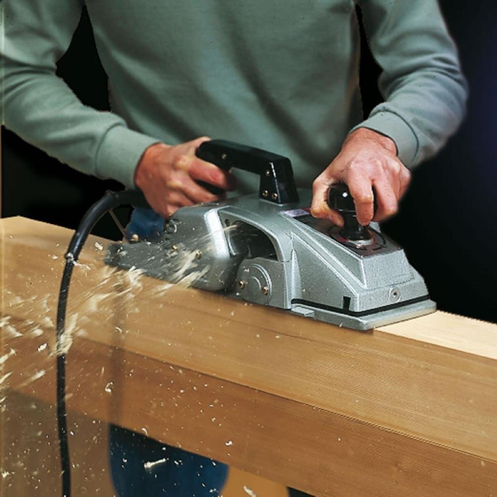 Plaina Elétrica 155mm Industrial 1140w Conjunto Afiador Calibrador Chave T Maleta 1805n 220v Makita - 6