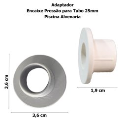 Adaptador Encaixe Pressão Abs Cano 25mm Piscina - 4