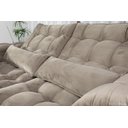 Ver imagem 4 de Sofá Retrátil e Reclinável 2,30m em Tecido Veludo C/ Pillow Nos Braços e Molas Ensacadas Bonel/d33:b