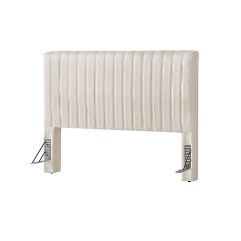 Cabeceira Cama Box Casal 1,40m Estofada Havai Linho Crú