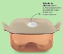 Ver imagem 2 de Cristal Pop Quadrada 1,2 Litros Cor Rosa Chá Tupperware