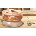 Ver imagem 5 de Cristal Pop Quadrada 1,2 Litros Cor Rosa Chá Tupperware