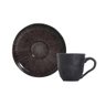 CONJUNTO C/ 6 XÍCARAS DE CAFÉ C/ 6 PIRES BIO STONEWARE CERNE 120ml - 1