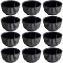 Ver imagem 1 de 12 Ramequins 170ml Cerâmica Azul Titanium Porto Brasil 9x5cm Molho Sushi Restaurante
