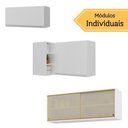 Ver imagem 2 de Kit Armário Cozinha Aéreo Canto 90cm com Aéreo 70cm e Aéreo 120cm Veneza Multimóveis Mp2287