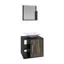 Ver imagem 2 de Conjunto Balcão C-cuba L38 e Espelheira Soft 500 Preto Ônix C-carvalho Preto Ônix C-carvalho Dark