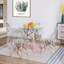 Ver imagem 3 de Conjunto com 4 Cadeiras de Jantar Eames Chair em Acrílico na Cor Transparente