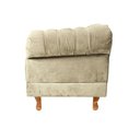 Ver imagem 4 de Kit 2 poltronas Chesterfield Capitonê Duque Suede Bege Decoração, Recepção, Salas de Tv e Estar