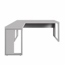 Ver imagem 4 de Mesa L Escritório Industrial 1,50m X 0,70m Pés Metal F5 Cor:cinza