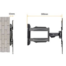 Suporte para Tv 32 a 65 Braço Articulado de Parede Fa4 - Fitter Tech - 5