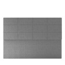 Ver imagem 2 de Cabeceira Estofada Casal 140 Cm Marte Linho Cinza Skybox