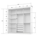 Ver imagem 3 de Guarda-roupa Casal 100% MDF com Espelho Champ
