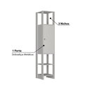 Ver imagem 3 de Estante Closet com 1 Porta e 3 Nichos - Branco