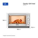 Ver imagem 2 de Forno Elétrico de Bancada Mondial Frn-52-Wi 52L 1800W Grill Branco Inox 220V