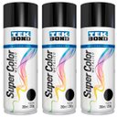 Ver imagem 1 de Kit 3 Tinta Spray Preto Metálico 350ml