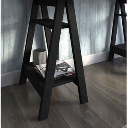 Escrivaninha Mesa Escritório Moderna com Pés Cavalete em Tamburato Art 135cm Olmo E Preto - 3 Escrivaninha Mesa Escritório Moderna com Pés Cavalete em Tamburato Art 135cm Olmo E Preto - 3