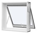 Ver imagem 3 de Vitro Janela Basculante P/ Banheiro Pintado e Vidro 50x50x12