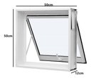 Ver imagem 2 de Vitro Janela Basculante P/ Banheiro Pintado e Vidro 50x50x12
