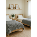 Ver imagem 3 de Manta Sofá/poltrona de Maxi Tricot 0,90x1,20m, Cor Chumbo - Magma Cotton