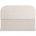 Ver imagem 6 de Cabeceira Cama Box King 195cm Lanna com Puff Recamier Doha W01 Linho Cru - Lyam Decor