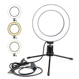 Ring Light de Mesa Iluminador de Led Tripé 6 Polegadas 16cm - 1