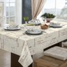 Toalha de Mesa Impermeável Retangular 6 Lugares 140x210cm:coffee - 1