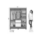 Ver imagem 5 de Guarda Roupa 6 Portas 2 Gavs BS04 Henn Cinamomo/Offwh