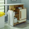 Tábua De Passar Roupa Multiuso com Gabinete Havaí Cinamomo / Off White RV Móveis - 2