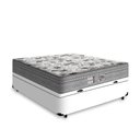 Ver imagem 2 de Cama Box Bau Casal Branco + Colchão Casal Evolution Molas Ensacadas (138x188x32) - Probel