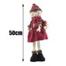Trio Boneco De Neve Papai Noel Rena Decoração Natal 50cm - 3