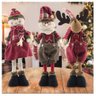 Trio Boneco De Neve Papai Noel Rena Decoração Natal 50cm - 1