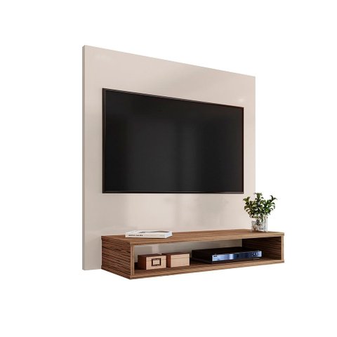 Painel Milao para TV até 32" Offwhite com Freijo