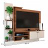 Estante para TV Até 50 Polegadas Home Theater 2 Portas Carvalho/Branco - Panorama Móveis - 4
