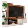 Estante para TV Até 50 Polegadas Home Theater 2 Portas Carvalho/Branco - Panorama Móveis - 3
